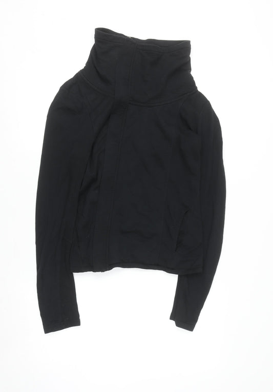 Next Women Black Size 12 Full Zip Hoodie Lightweight Casual