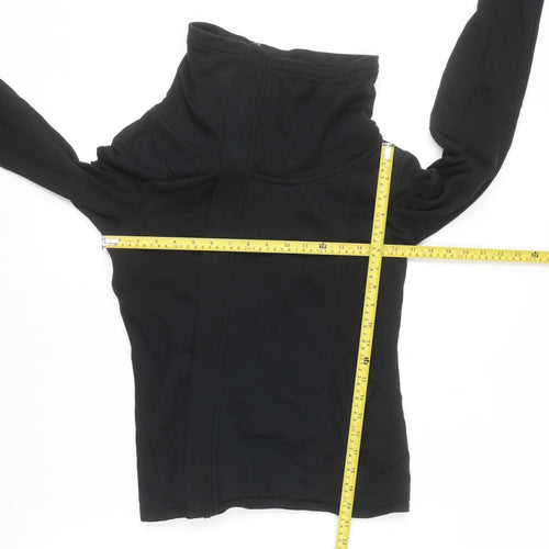 Next Women Black Size 12 Full Zip Hoodie Lightweight Casual