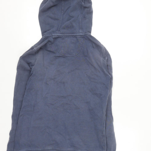 Rule The Water Women's Dark Navy Henley Hoodie Size M 100% Cotton