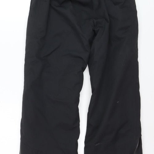 TOG24 Boys Black Waterproof Insulated Ski Salopettes 13 Years