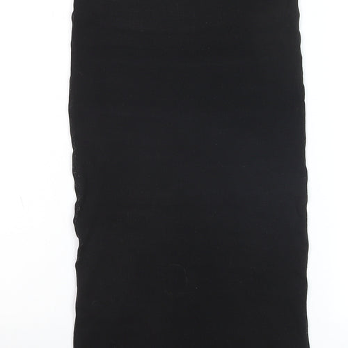 Pink Woman Black XS Midi Pencil Stretch Skirt for Women