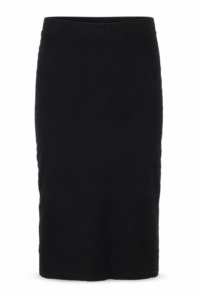 Pink Woman Black XS Midi Pencil Stretch Skirt for Women