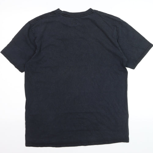 Hobo Jack Men's Black Graphic Octopus Cotton T-Shirt Size L