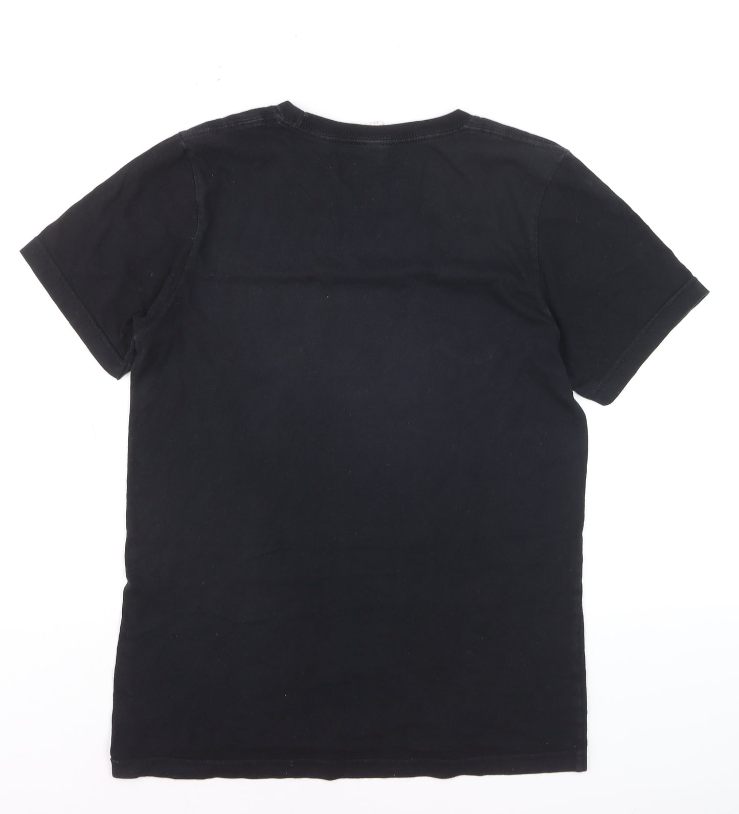 Bella + Canvas Men's Black Graphic Quote Cotton T-Shirt Size S