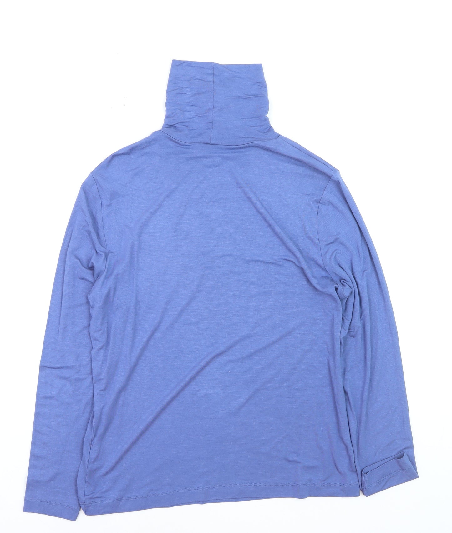 Tu Women Blue Roll Neck Slim Fit Long Sleeve Jumper Size 16