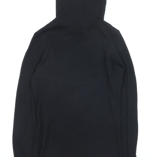 New Look Women’s Black Roll Neck Slim Fit Long Sleeve Jumper Size 12