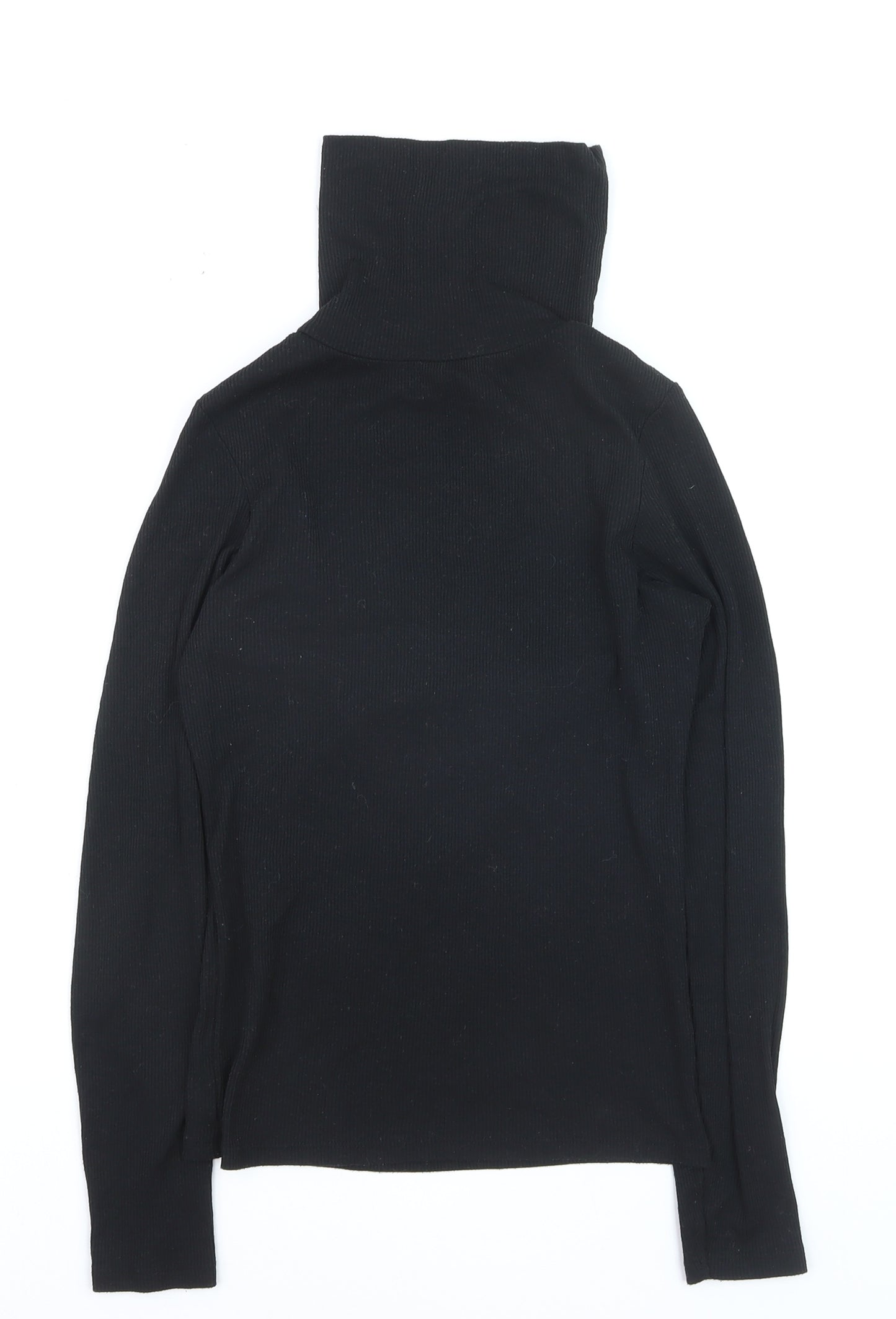 New Look Women’s Black Roll Neck Slim Fit Long Sleeve Jumper Size 12