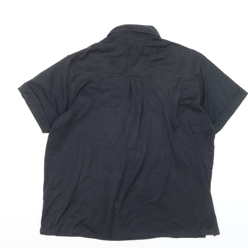 Adidas Men’s Black Cotton Short Sleeve Polo Shirt XL