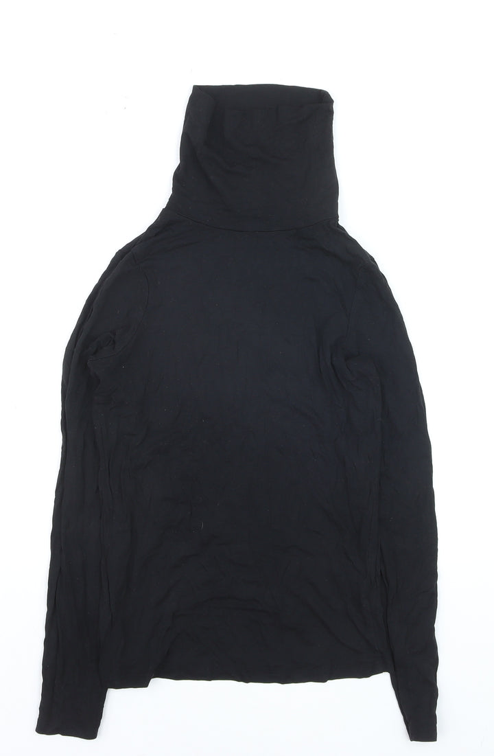 New Look Petite Women's Black Roll Neck Long Sleeve Pullover Jumper Size 10
