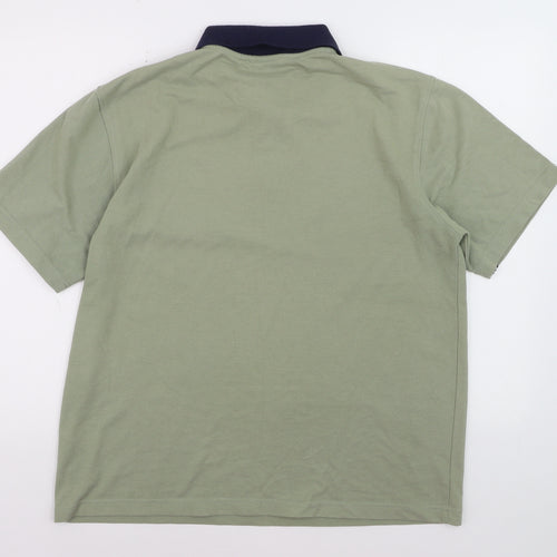Le Coq Sportif Men’s Green Polo Shirt M Regular Fit Classic Style