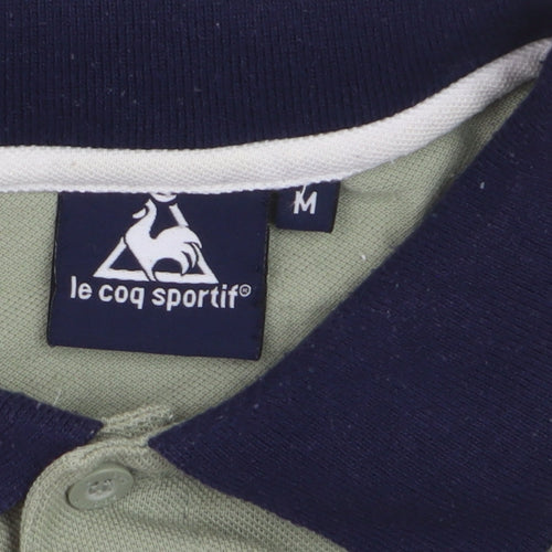 Le Coq Sportif Men’s Green Polo Shirt M Regular Fit Classic Style