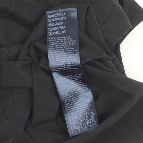 Tommy Hilfiger Men's Black Logo Organic Cotton T-Shirt Size M