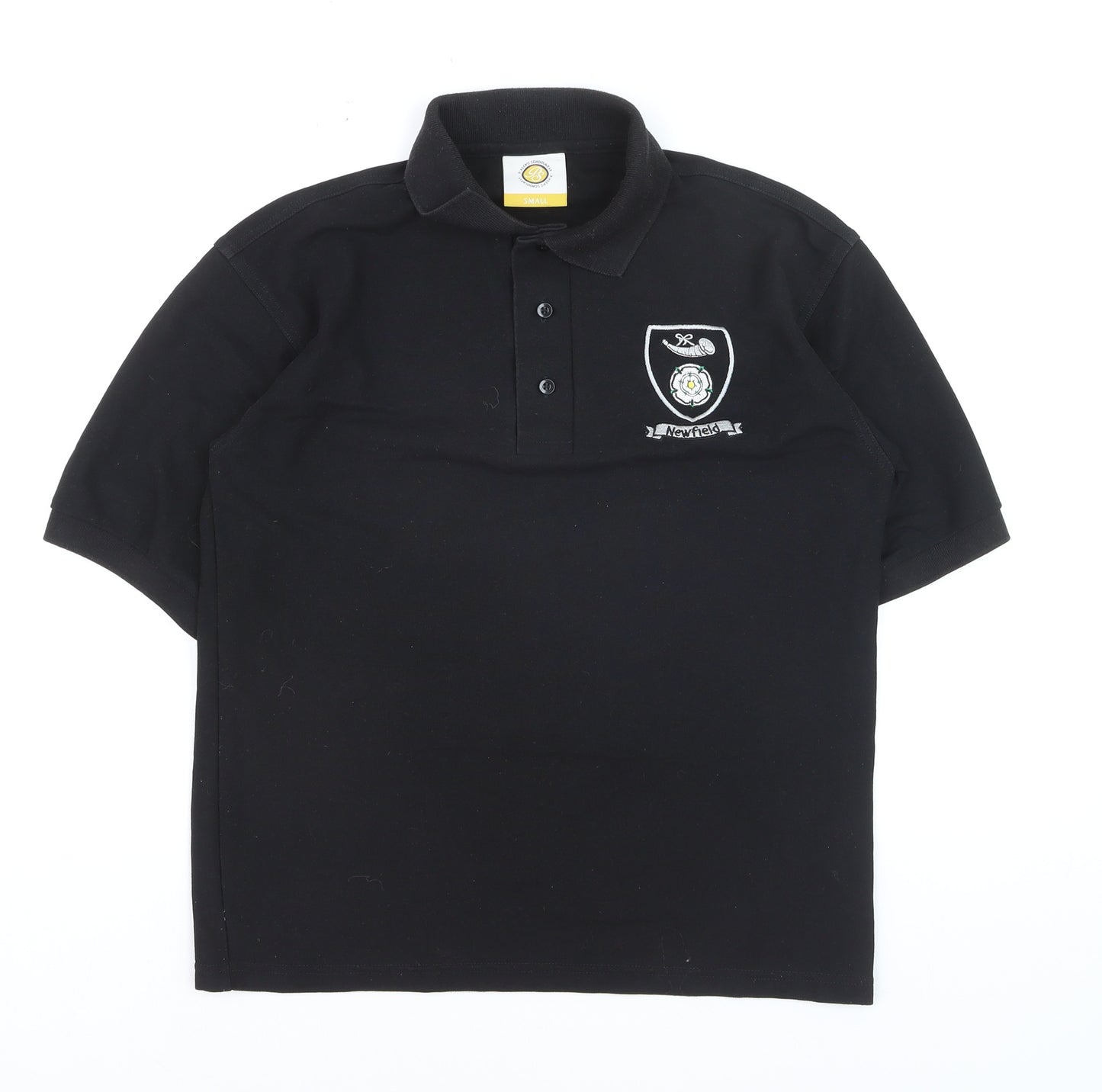 Pinders Schoolwear Boys Black Short Sleeve Polo Shirt Size Small