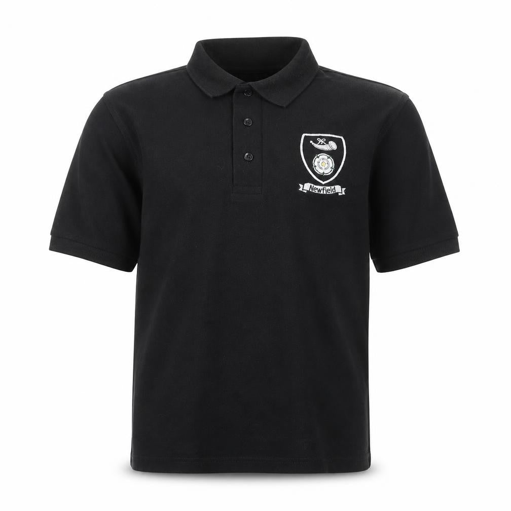 Pinders Schoolwear Boys Black Short Sleeve Polo Shirt Size Small