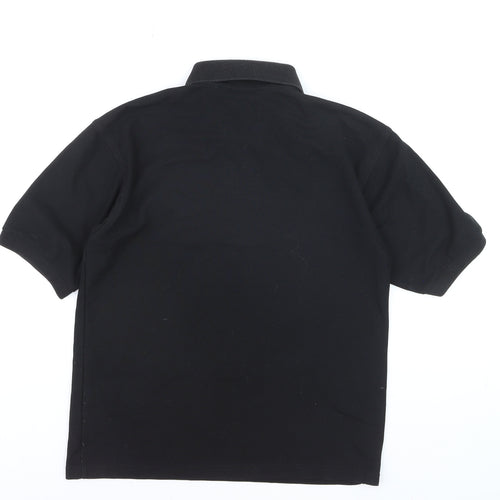 Pinders Schoolwear Boys Black Short Sleeve Polo Shirt Size Small