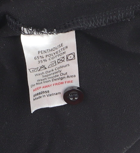 Pinders Schoolwear Boys Black Short Sleeve Polo Shirt Size Small
