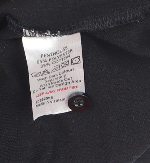 Pinders Schoolwear Boys Black Short Sleeve Polo Shirt Size Small