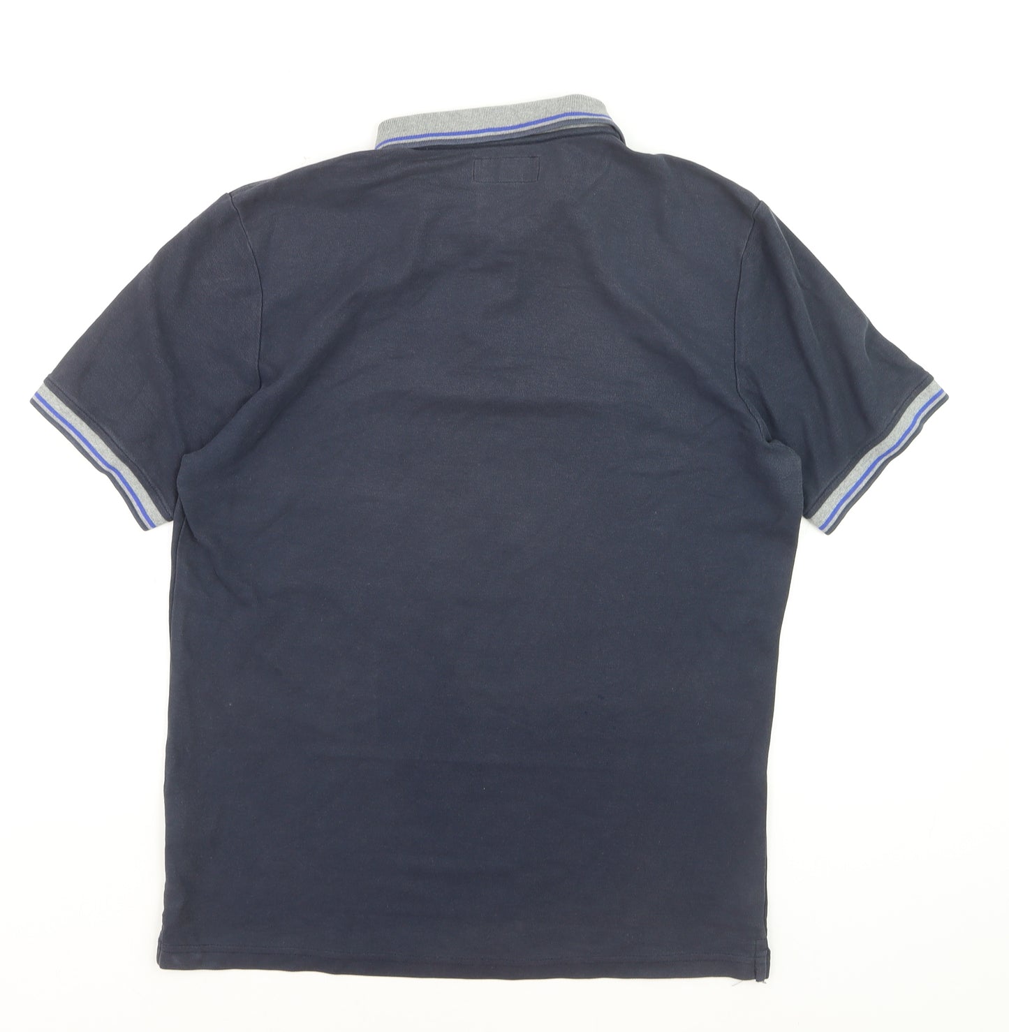 Dwyers & Co Men's Blue Collared Cotton Polo Shirt Size L