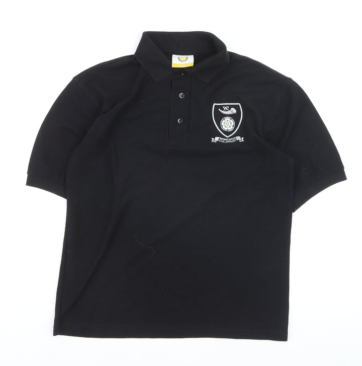 Pinders Schoolwear Boys Black Polo Shirt Small Short Sleeve School Top