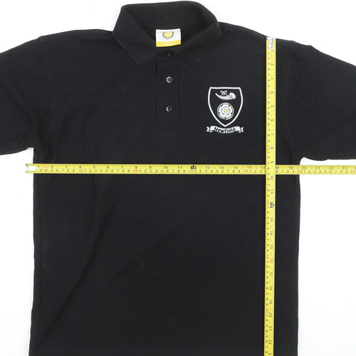 Pinders Schoolwear Boys Black Polo Shirt Small Short Sleeve School Top