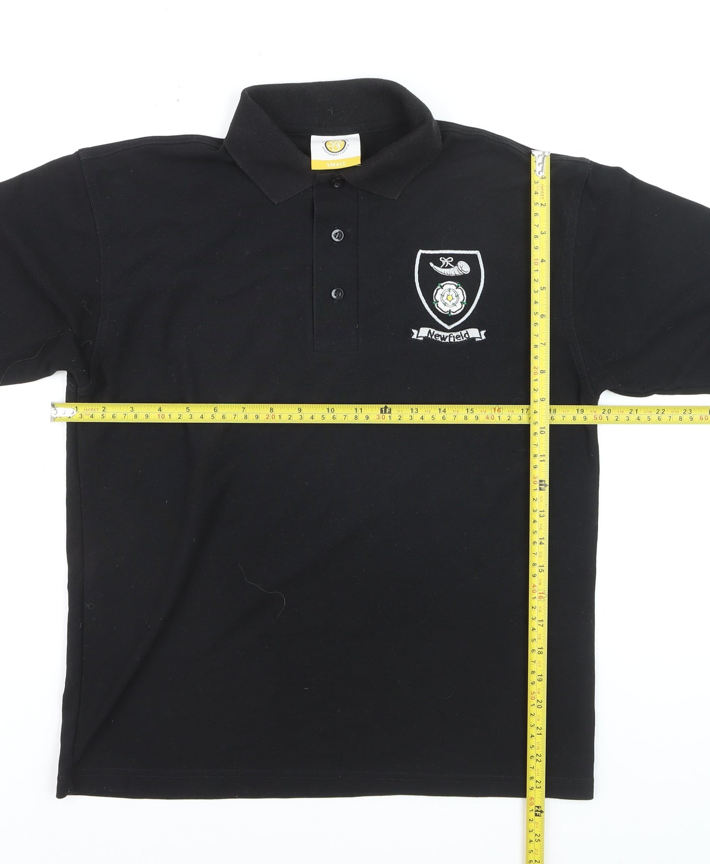 Pinders Schoolwear Boys Black Polo Shirt Small Short Sleeve School Top