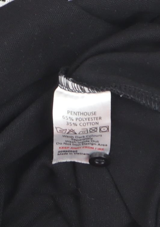 Pinders Schoolwear Boys Black Polo Shirt Small Short Sleeve School Top
