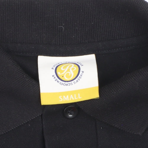 Pinders Schoolwear Boys Black Polo Shirt Small Short Sleeve School Top