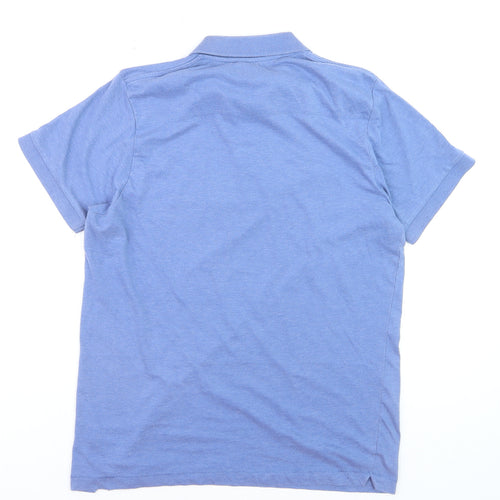 French Connection Men's Blue XL Polo Shirt Cotton Blend