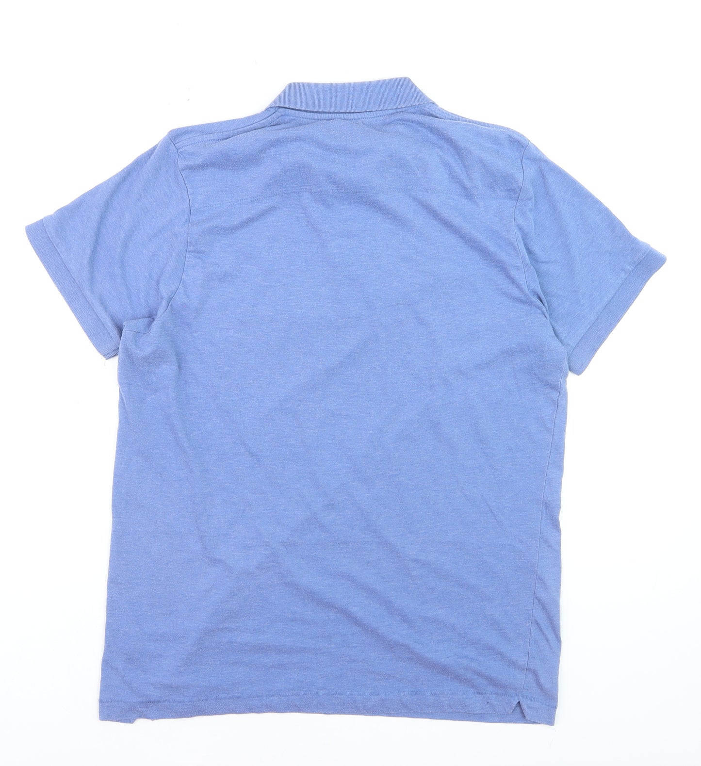 French Connection Men's Blue XL Polo Shirt Cotton Blend