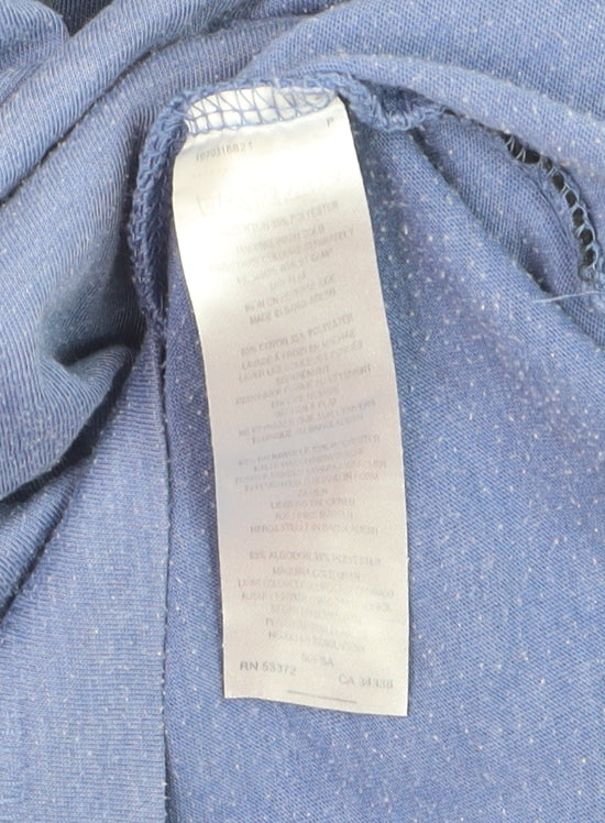 French Connection Men's Blue XL Polo Shirt Cotton Blend