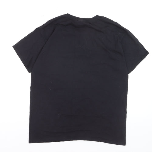Fruit of the Loom Men's Black Croydon City Graphic Cotton T-Shirt M