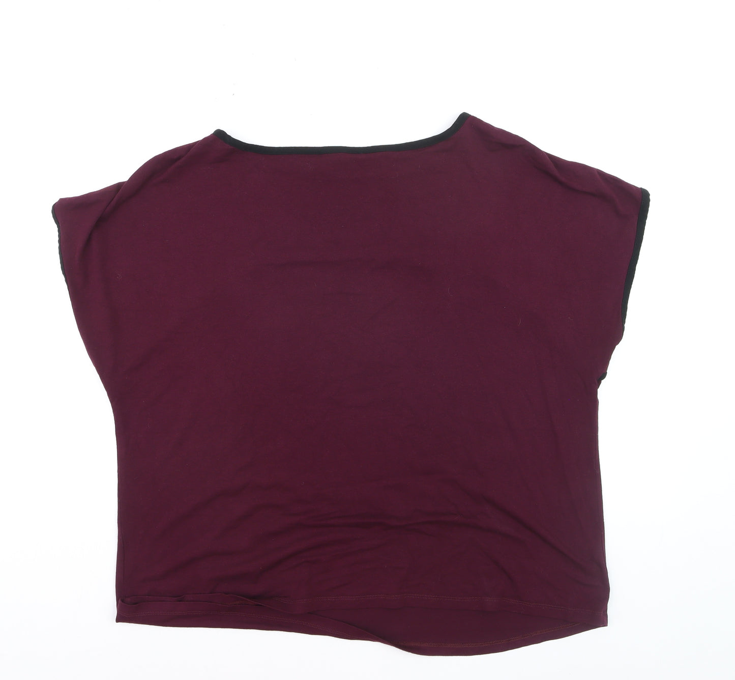 Marks and Spencer Women's Red Short Sleeve Basic Stretch T-Shirt Size 18