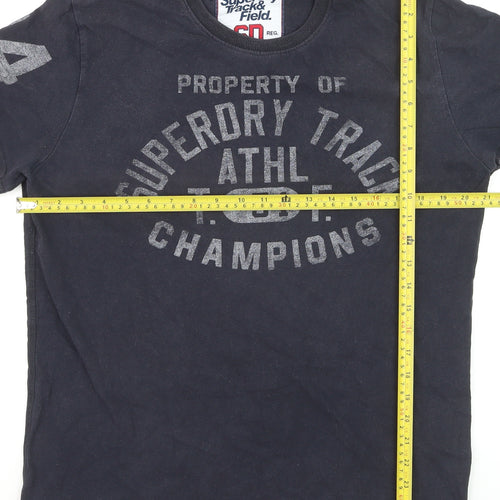 Superdry Men's Black XL Athletic Graphic Cotton T-Shirt