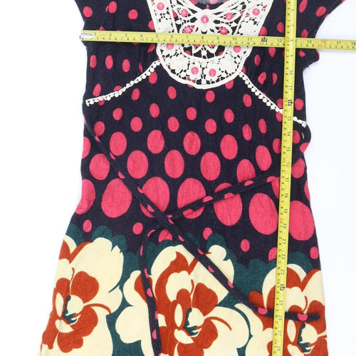 Cherry Design Women’s Multicoloured Knit Shift Dress M