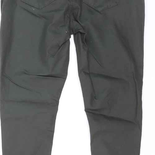 Denim Co. Women's Green Size 14 Chino Slim Trousers