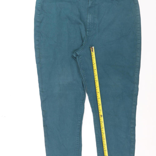 Marks and Spencer Women’s Green Super Skinny Jeans Size 18 Short