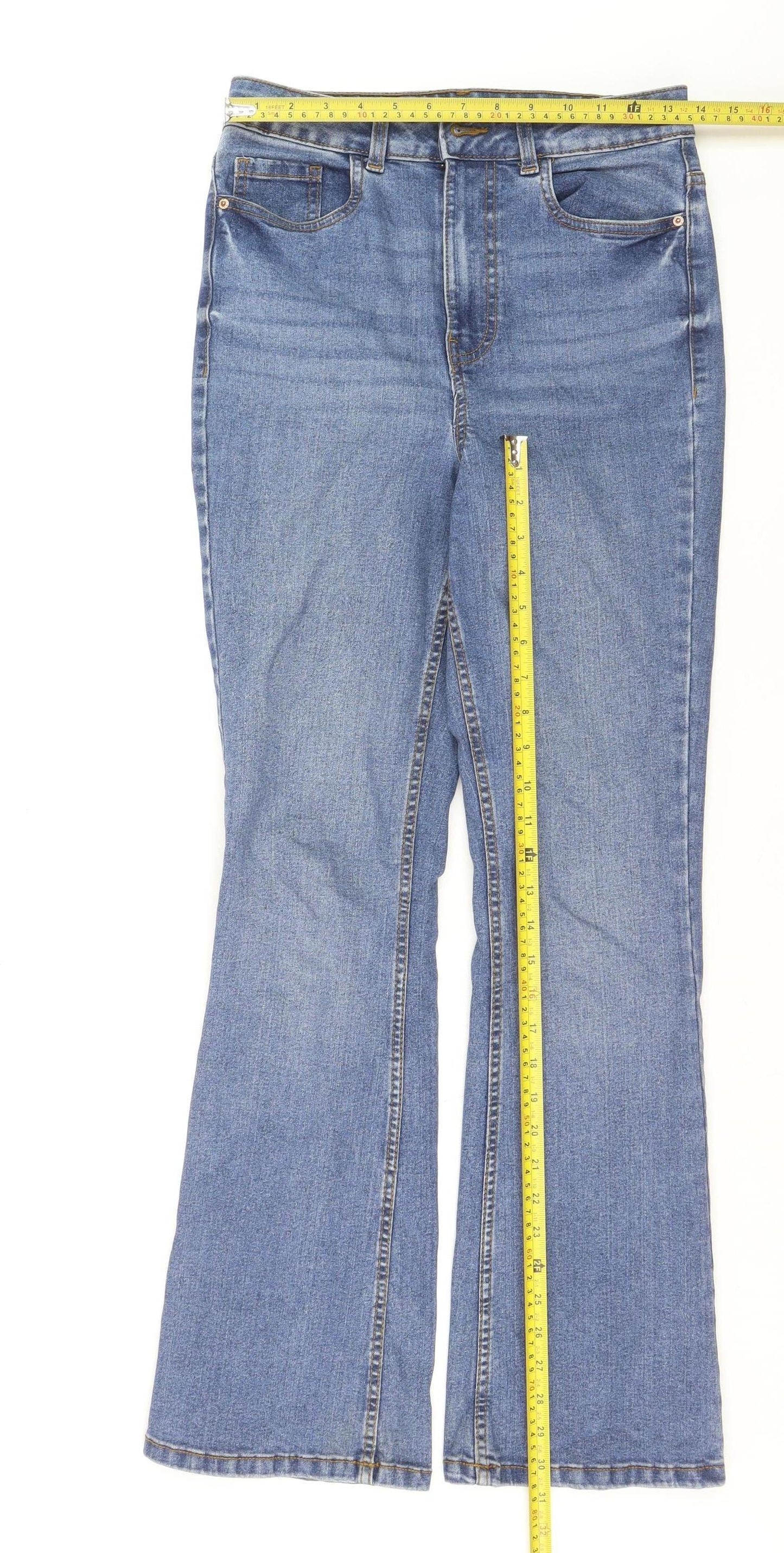 New Look Women’s Blue Bootcut Quinn Jeans Size 10