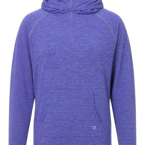 GapFit Men's Purple Striped Lightweight Pullover Hoodie M