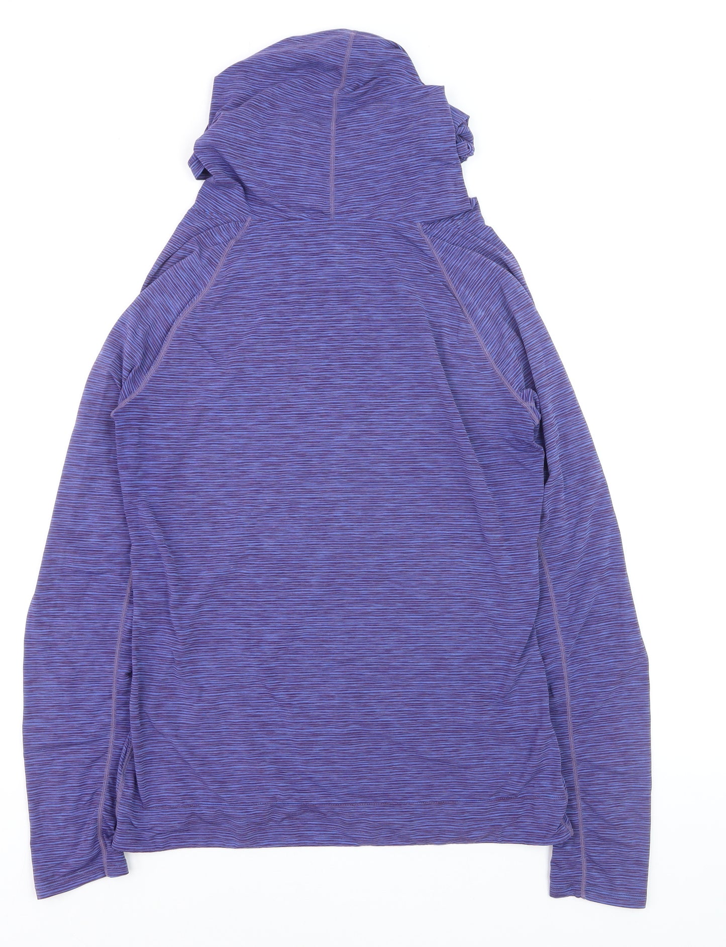 GapFit Men's Purple Striped Lightweight Pullover Hoodie M