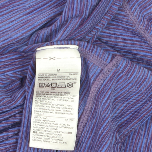 GapFit Men's Purple Striped Lightweight Pullover Hoodie M
