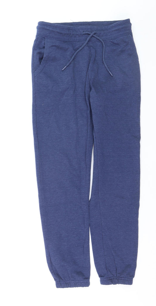 Dunnes Men's Blue XS Jogger Sweatpants Elastic Waist Fleece Lined