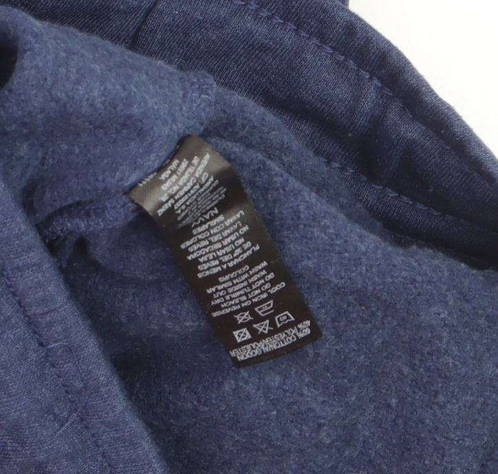 Dunnes Men's Blue XS Jogger Sweatpants Elastic Waist Fleece Lined