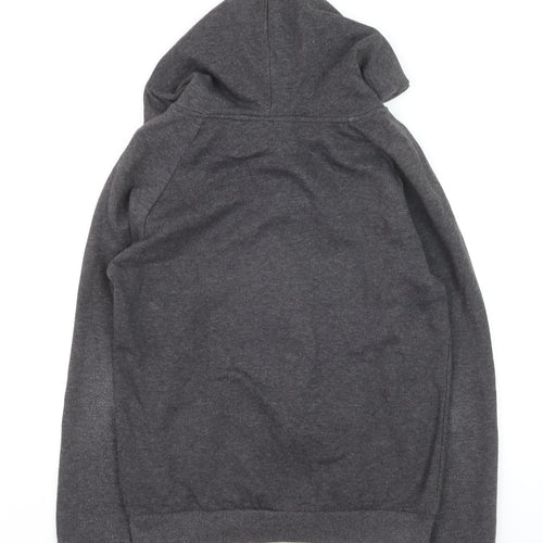 Kickers Teens Grey Full Zip Hoodie 10 Regular Fit Graphic Print