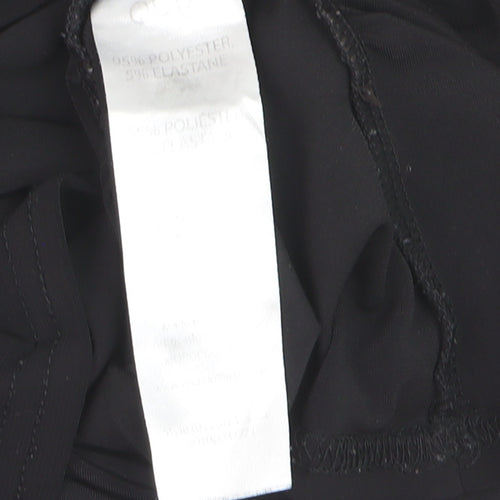 Quiz Women's Black Wrap Blouse Long Sleeve Size 10