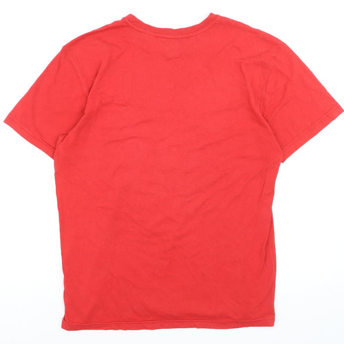 Reebok Men's Red Graphic Fitness Division T-Shirt Size M