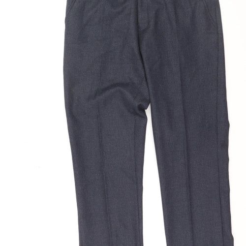 Cavani Women's Blue Herringbone Dress Pants Size 12 Regular Fit