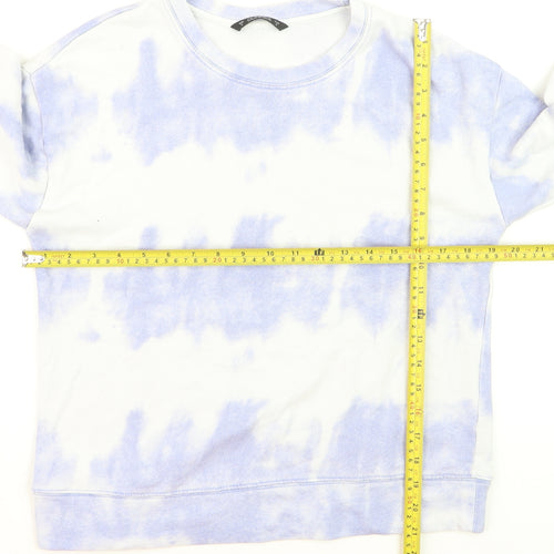 Dunnes Women Purple Tie-Dye Pullover Sweatshirt Size S