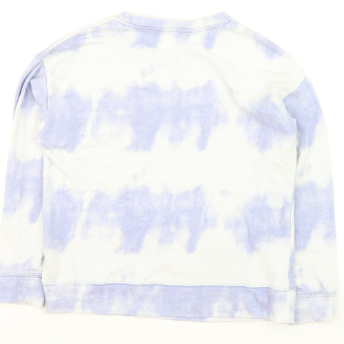 Dunnes Women Purple Tie-Dye Pullover Sweatshirt Size S