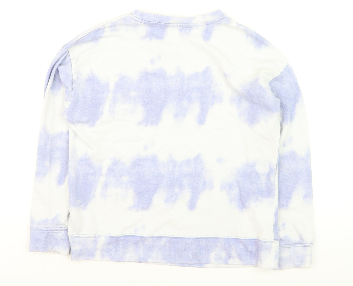 Dunnes Women Purple Tie-Dye Pullover Sweatshirt Size S