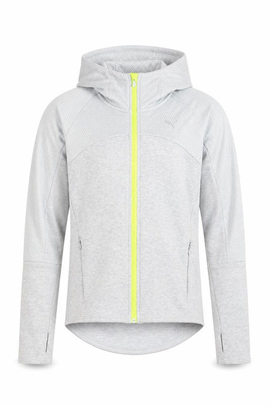Puma Men's Grey XS Slim Fit Hooded Track Jacket